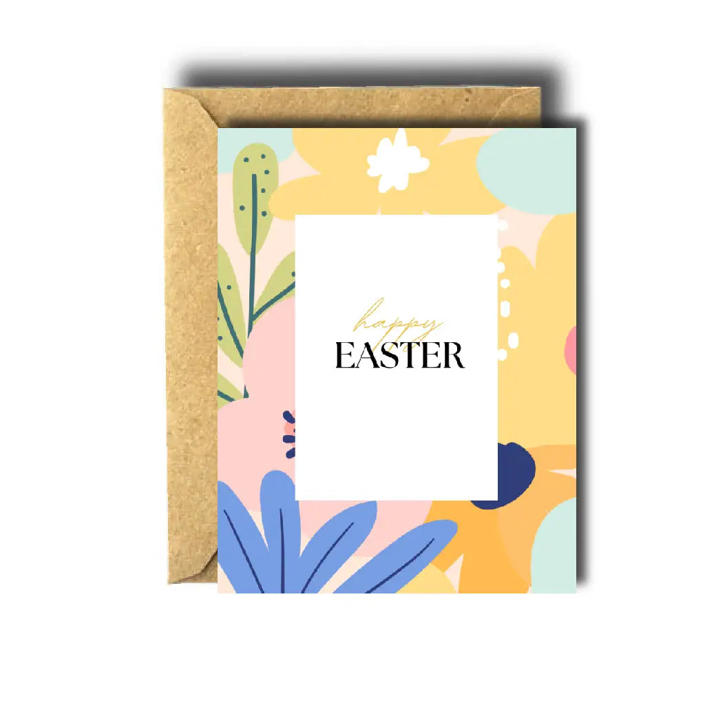 Bee Unique Greeting Card - Easter Garden