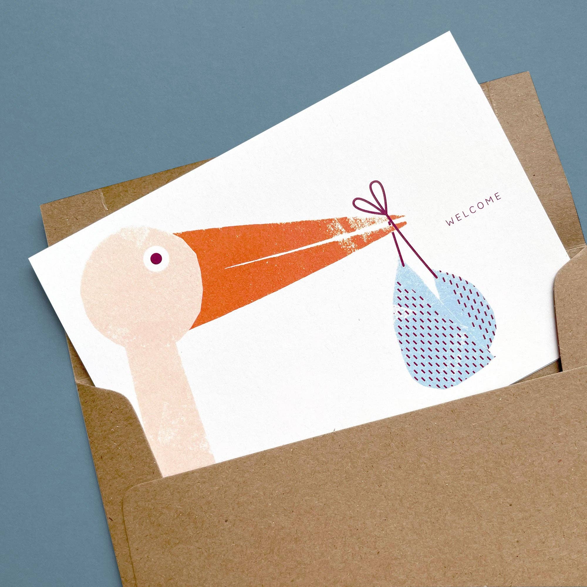 Greeting Card - Stork