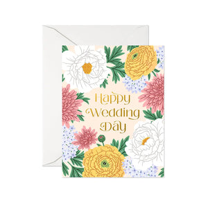 Linden Paper Co. Greeting Card - Happy Wedding Day