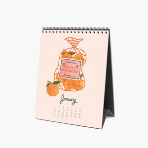 Rifle Paper Co 2024 Desk Calendar - Fruit Stand