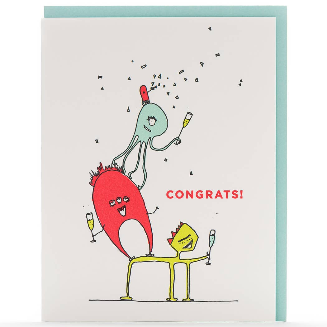 Greeting Card - Congrats Monster