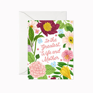 Linden Paper Co. Greeting Card - Greatest Wife and Mother