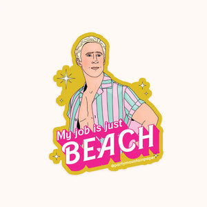 Sticker - My Job Is Beach