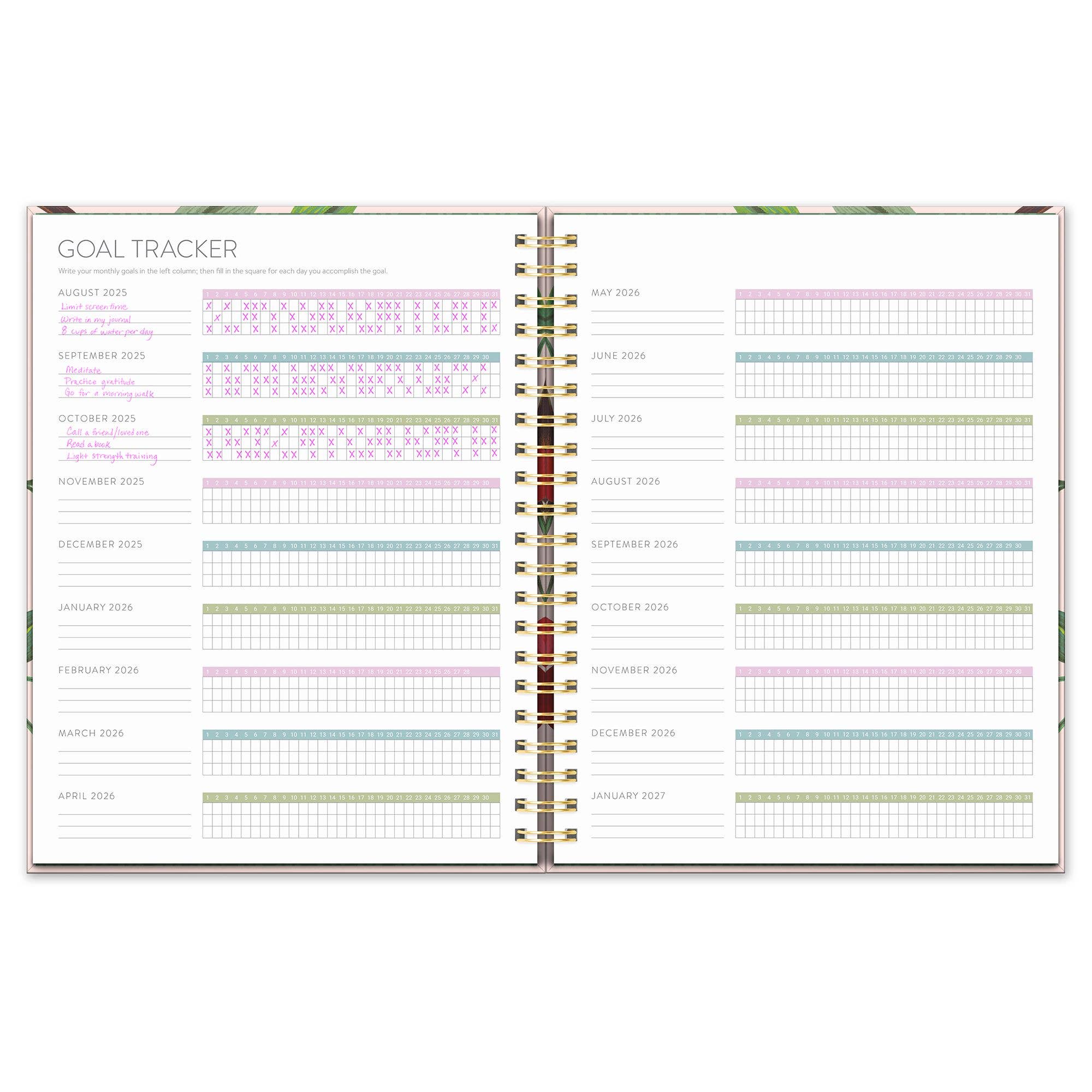 2026 Extra-Large Spiral Planner - Fruit & Flora