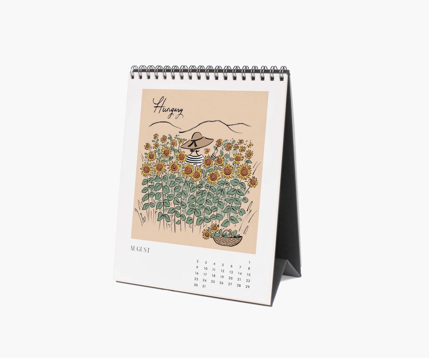 Rifle Paper Co. 2026 Desk Calendar - Travel Sketchbook