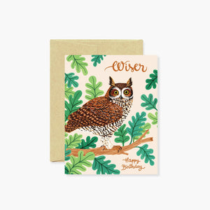 Botanica Paper Co. Greeting Card - Owl Birthday