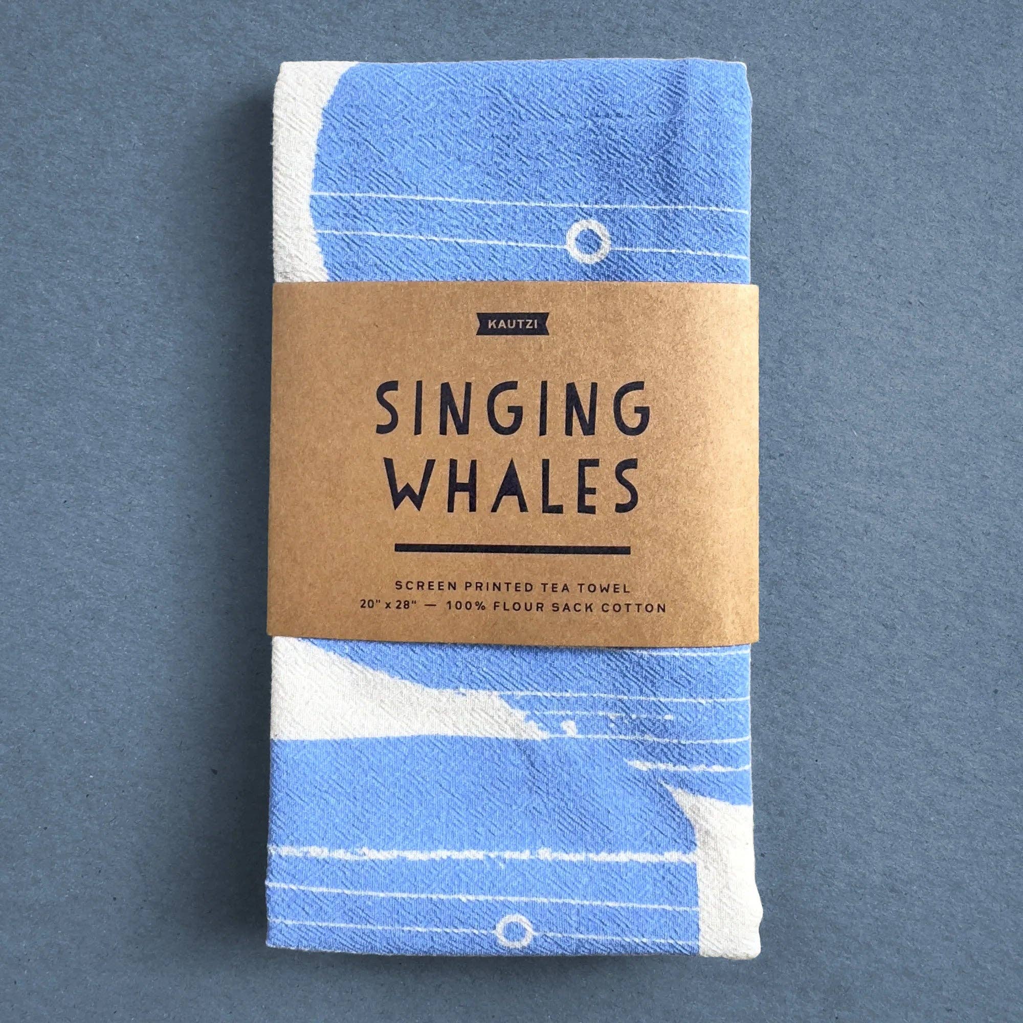 Tea Towel - Singing Whales