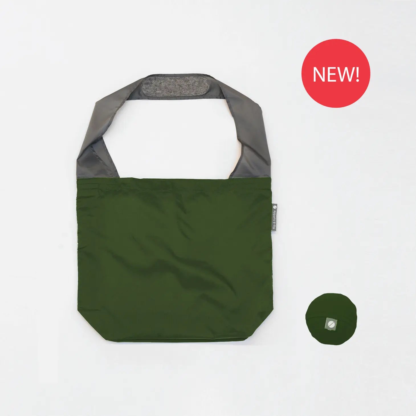 Flip & Tumble Reusable Bag - Deep Green