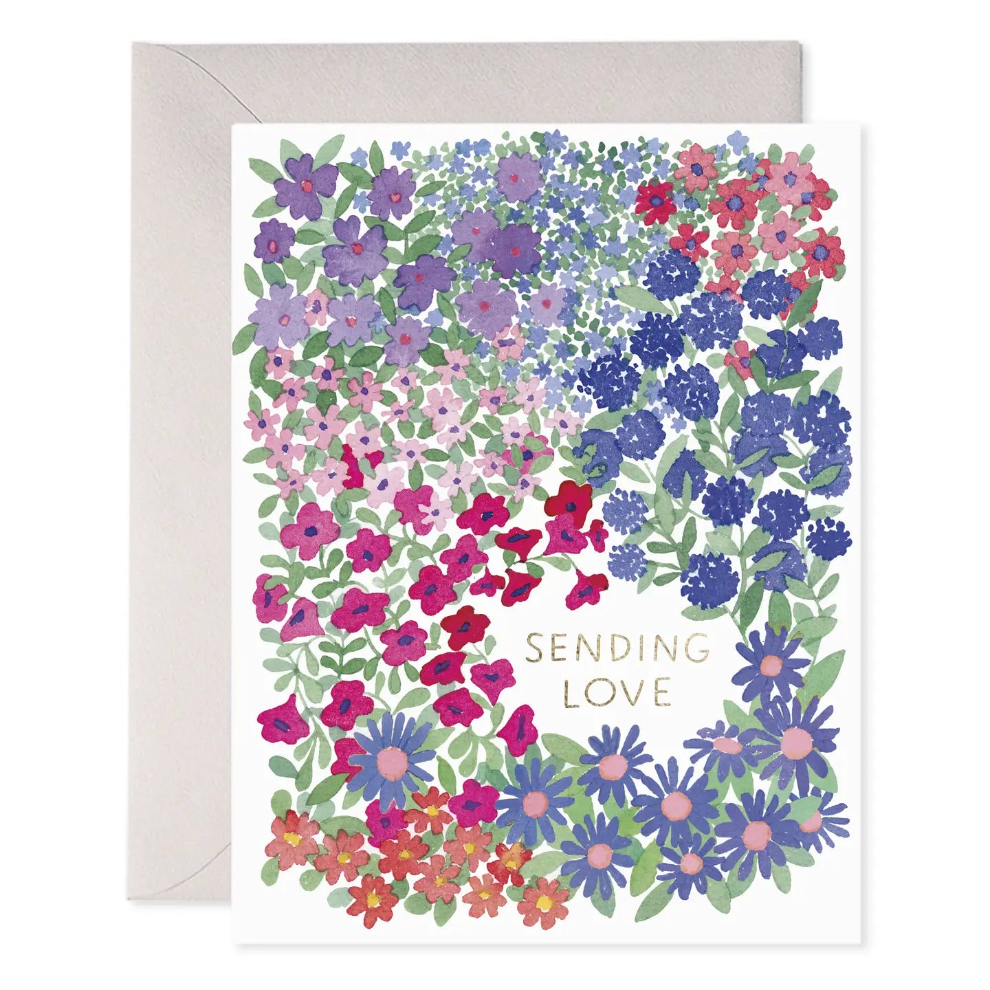 E Frances Greeting Card - Garden Sending Love