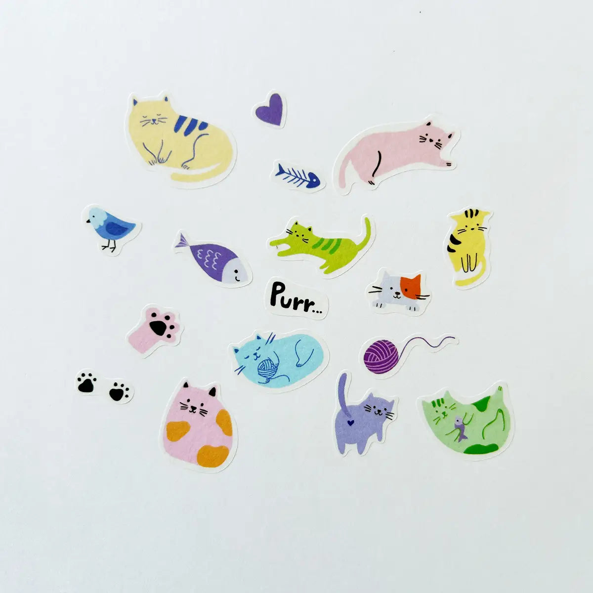 Washi Stickers - Cats Jumble