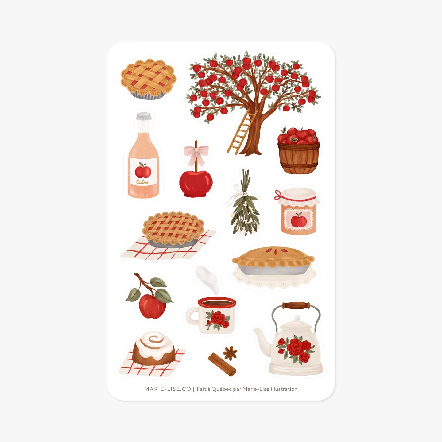 Sticker Sheet - Apple Season