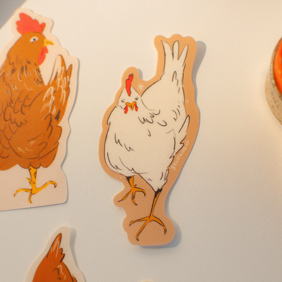 Sticker - White Chicken – Duly Noted Stationery