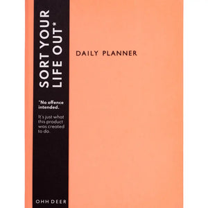 Daily Undated Planner - Coral