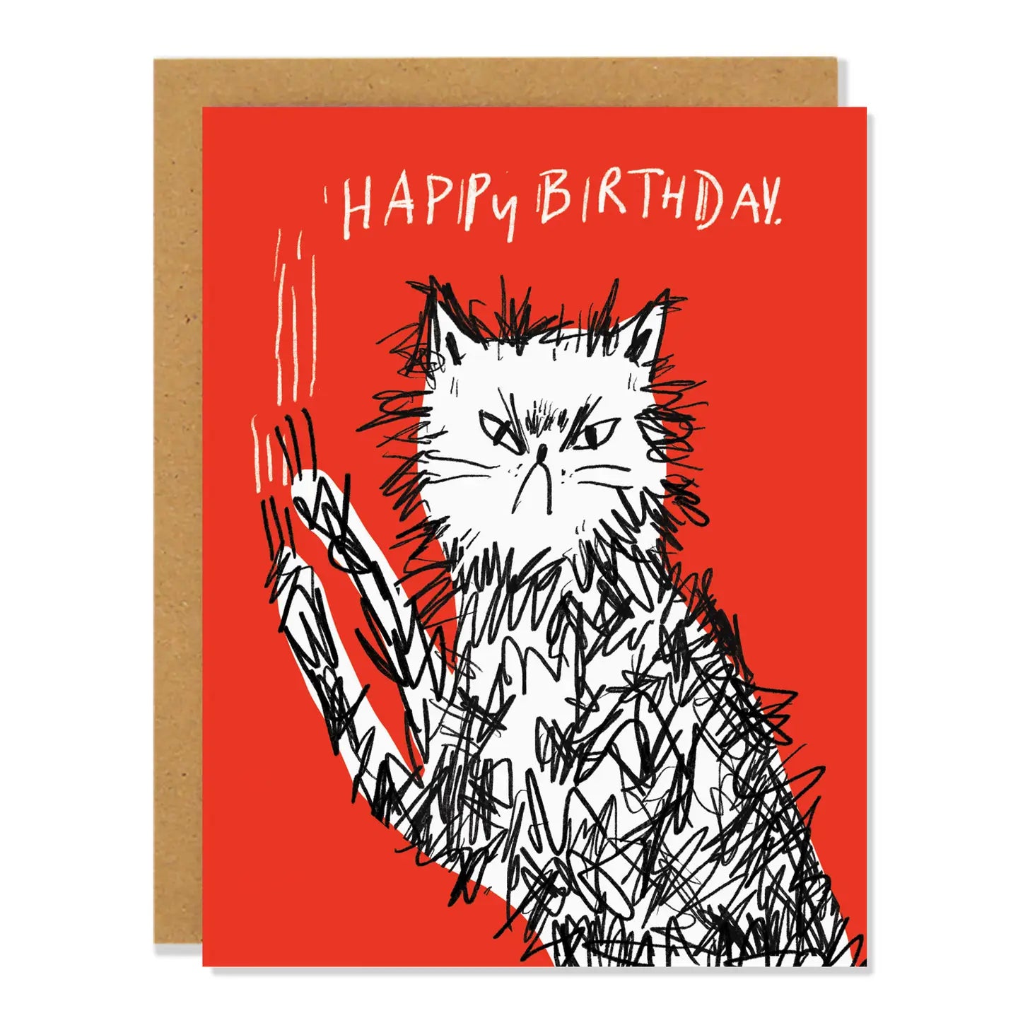 Badger & Burke Greeting Card - Scratchy Birthday