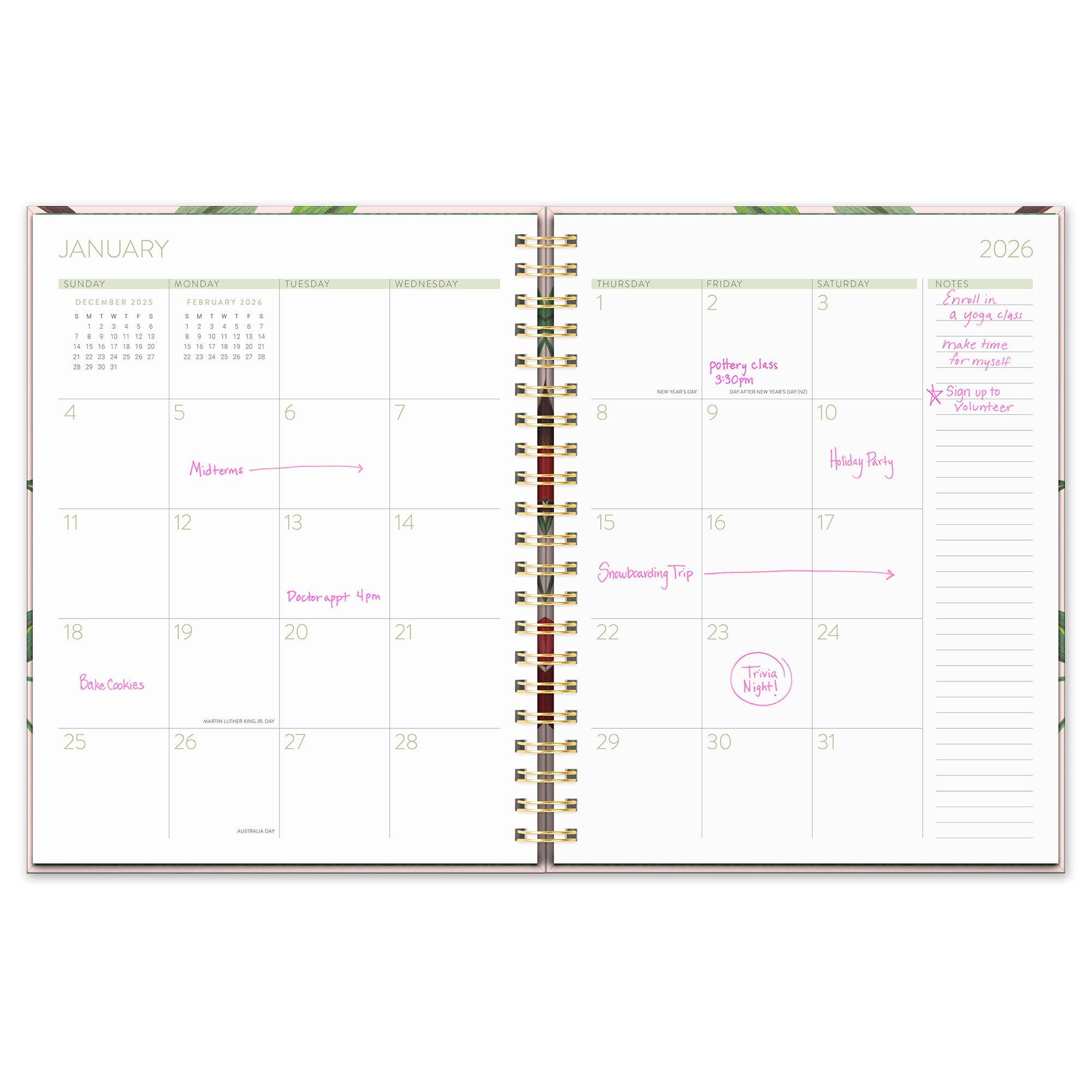 2026 Extra-Large Spiral Planner - Fruit & Flora