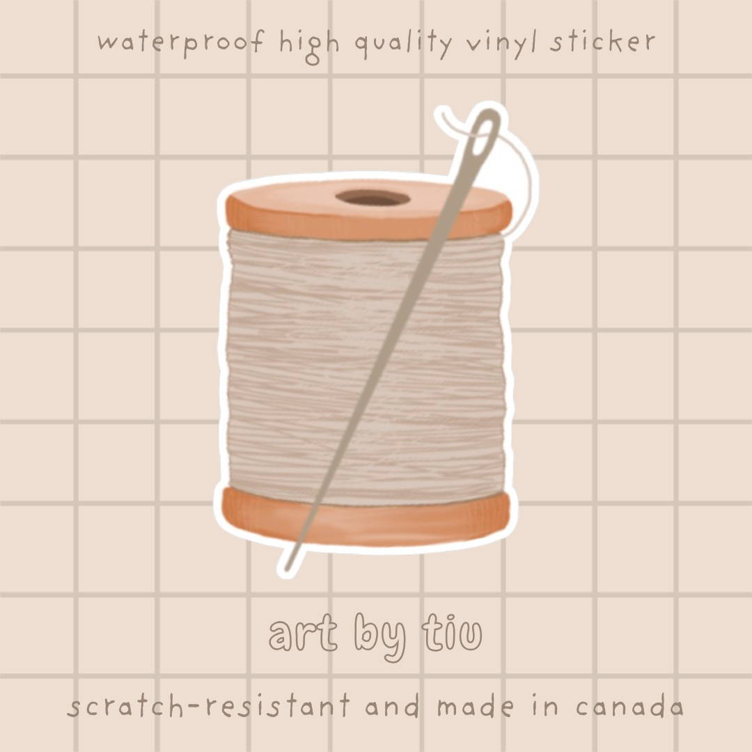 Sticker - Needle & Thread – Duly Noted Stationery
