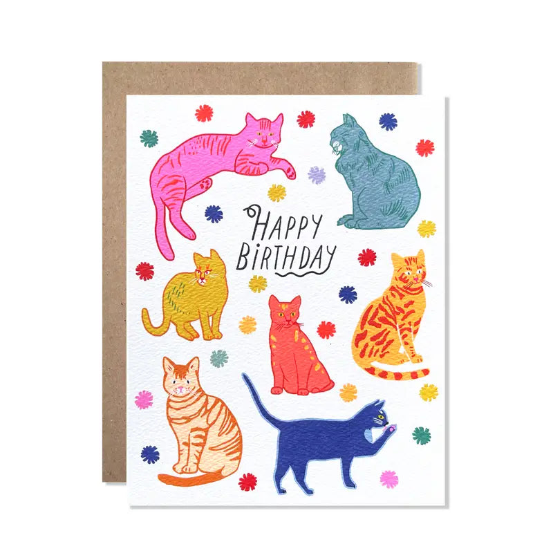 Hartland Cards Greeting Card - Birthday Cats