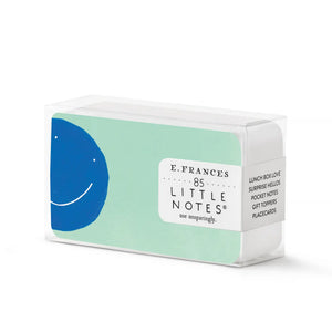E Frances Boxed Little Notes - Blue Smiley