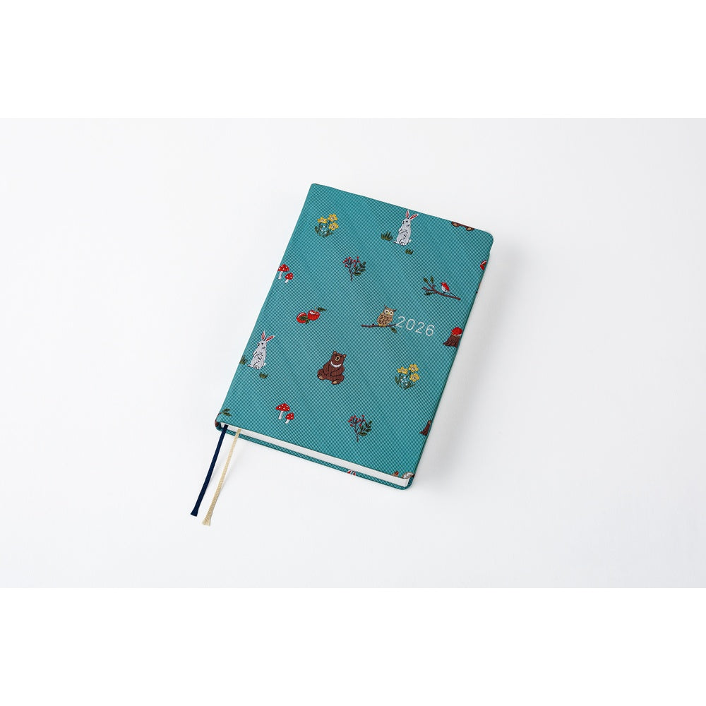 Hobonichi Techo HON 2026 A6 Planner - Bow & Tie: In The Forest
