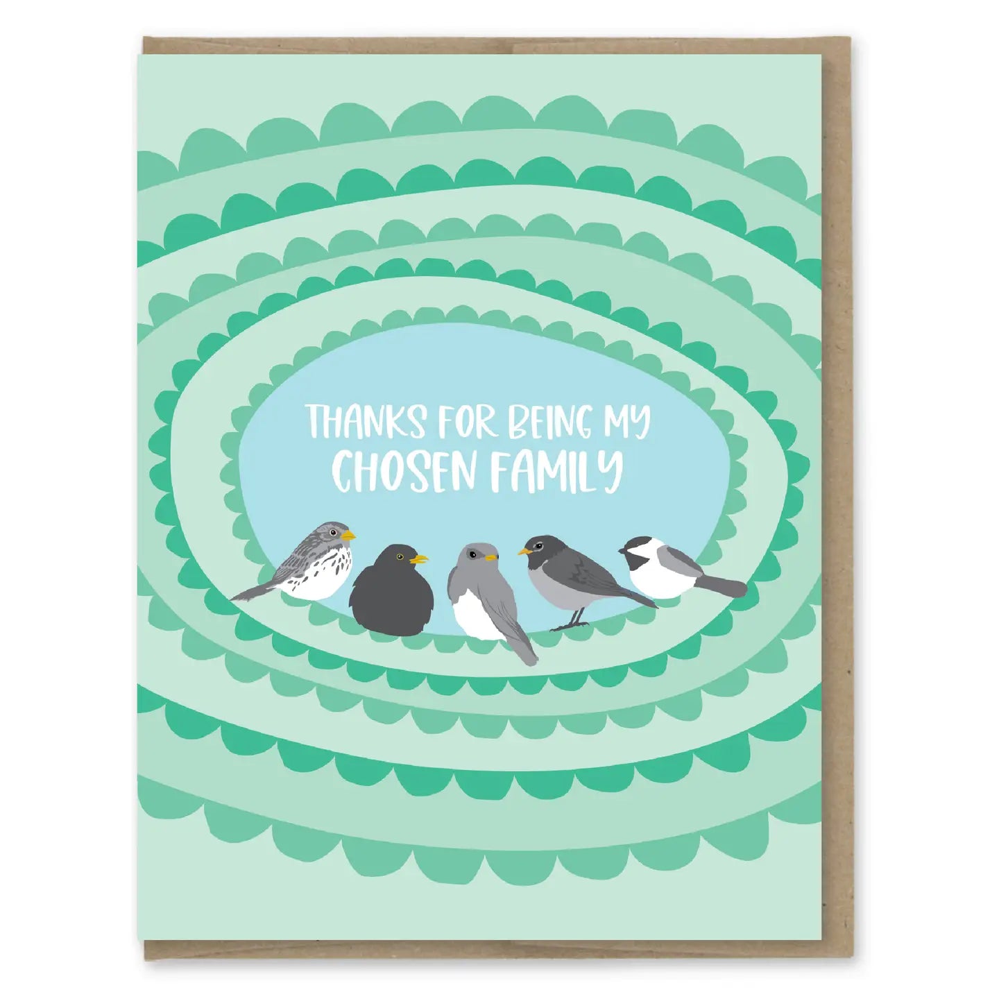 Modern Printed Matter Greeting Card - Chosen Family