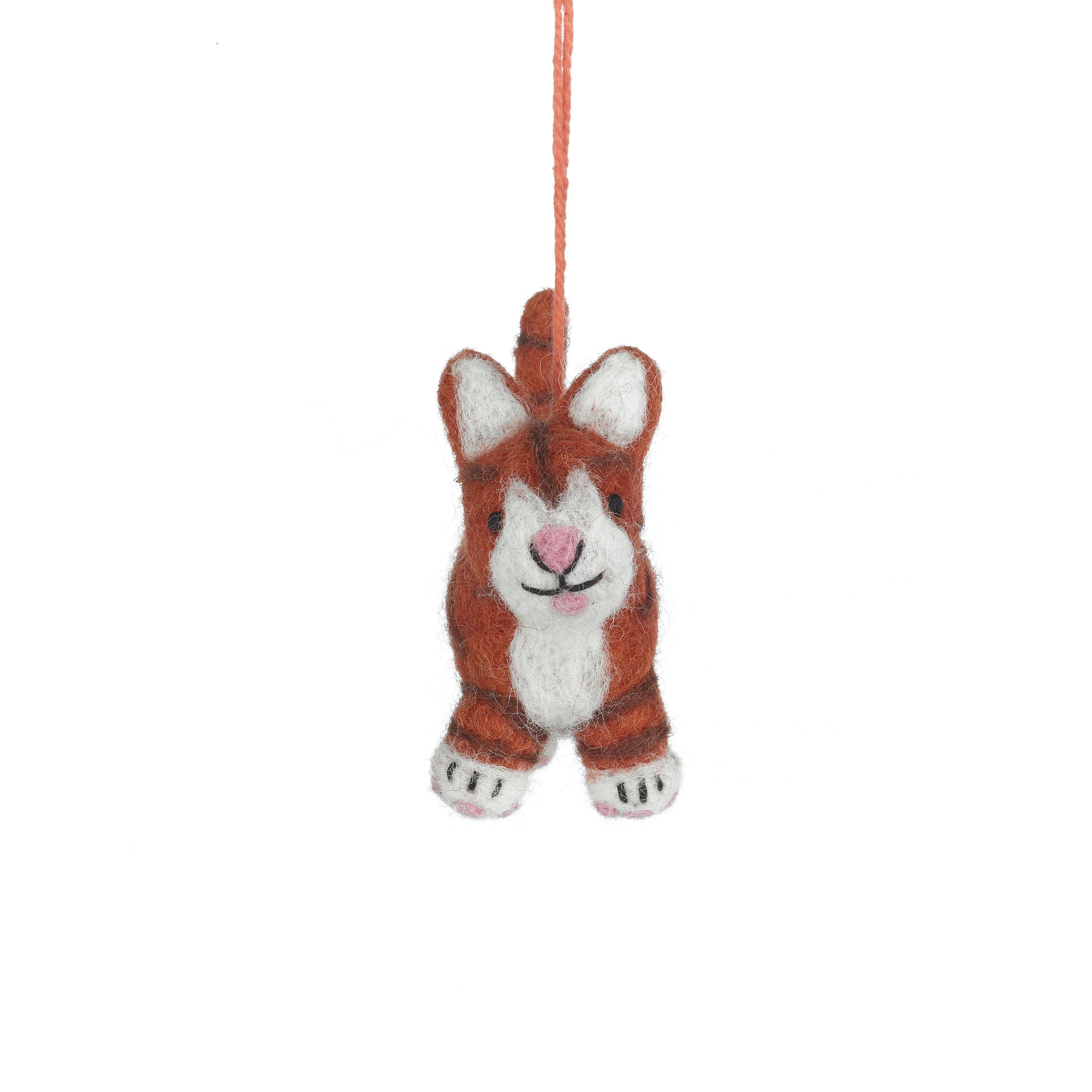 Handmade Felt Ornament - Colin the Cat