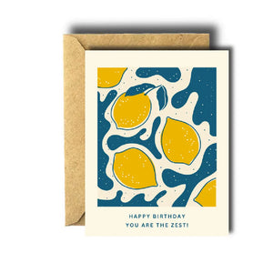 Bee Unique Greeting Card - You're The Zest