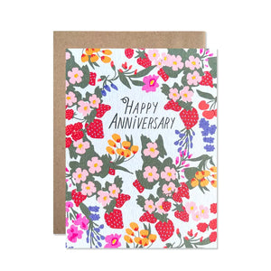 Hartland Cards Greeting Card - Anniversary Fruits and Flowers