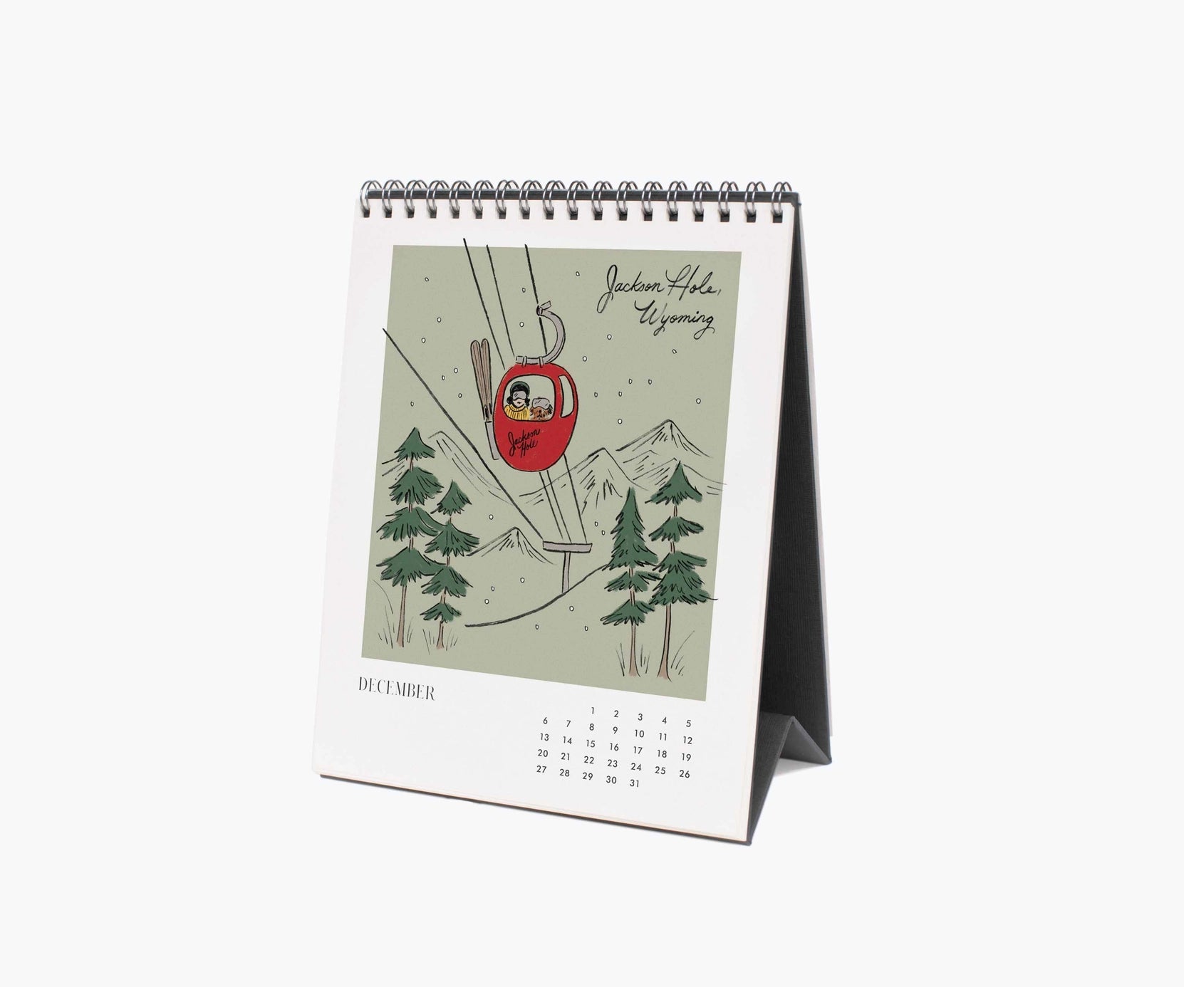 Rifle Paper Co. 2026 Desk Calendar - Travel Sketchbook