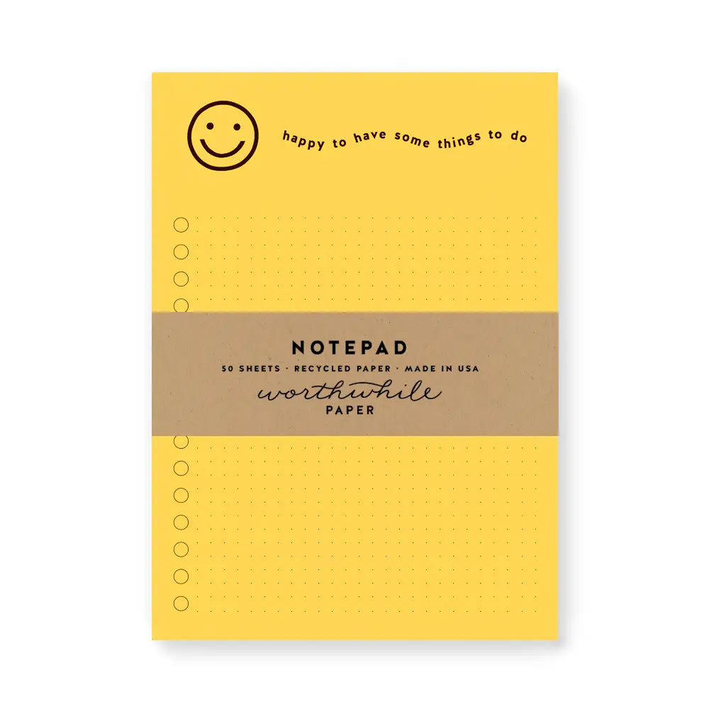 Notepad - Happy