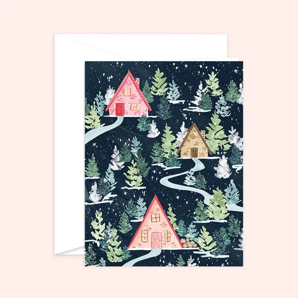 Greeting Card - Winter Village