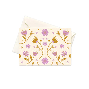 Seltzer Goods Boxed Notes - Folk Floral Lilac
