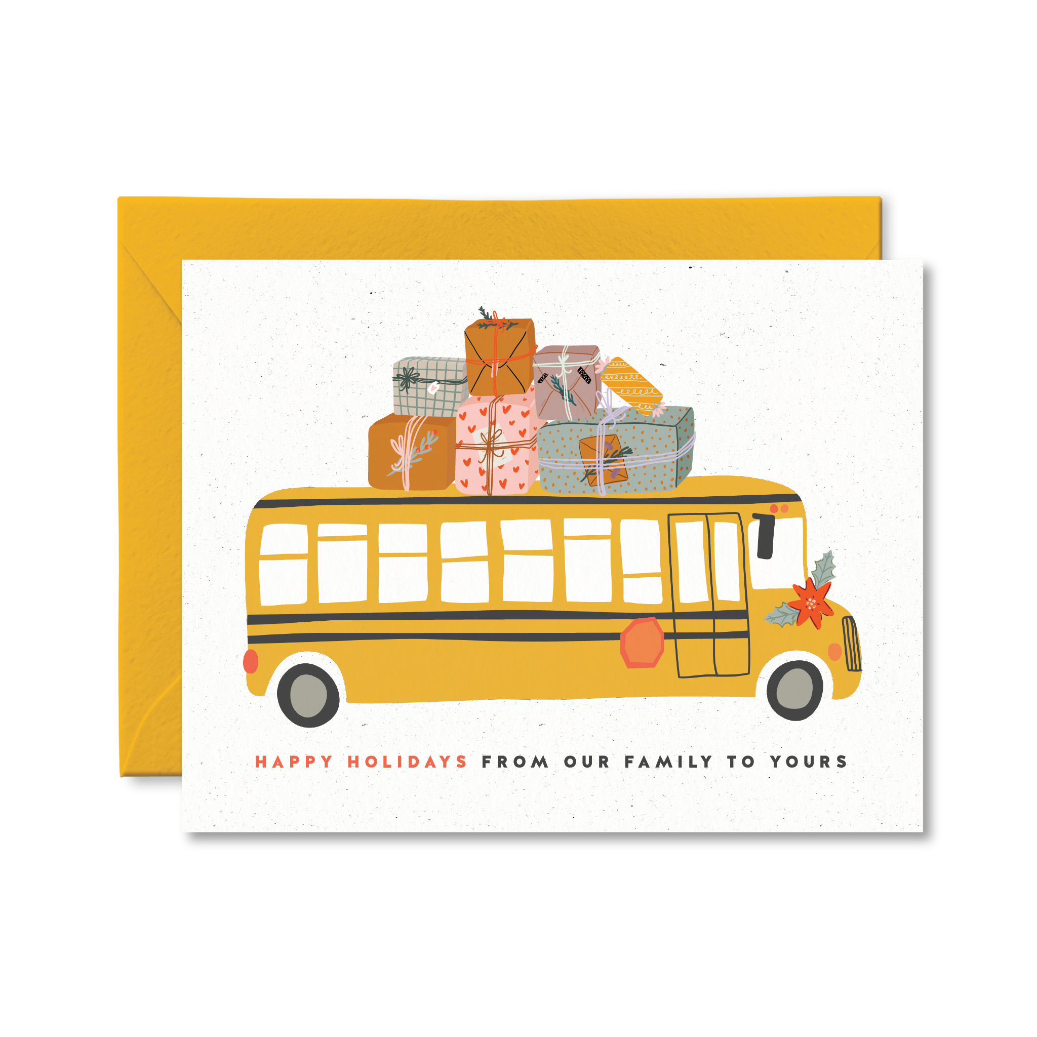 Greeting Card - Happy Holidays From Our Family To Yours