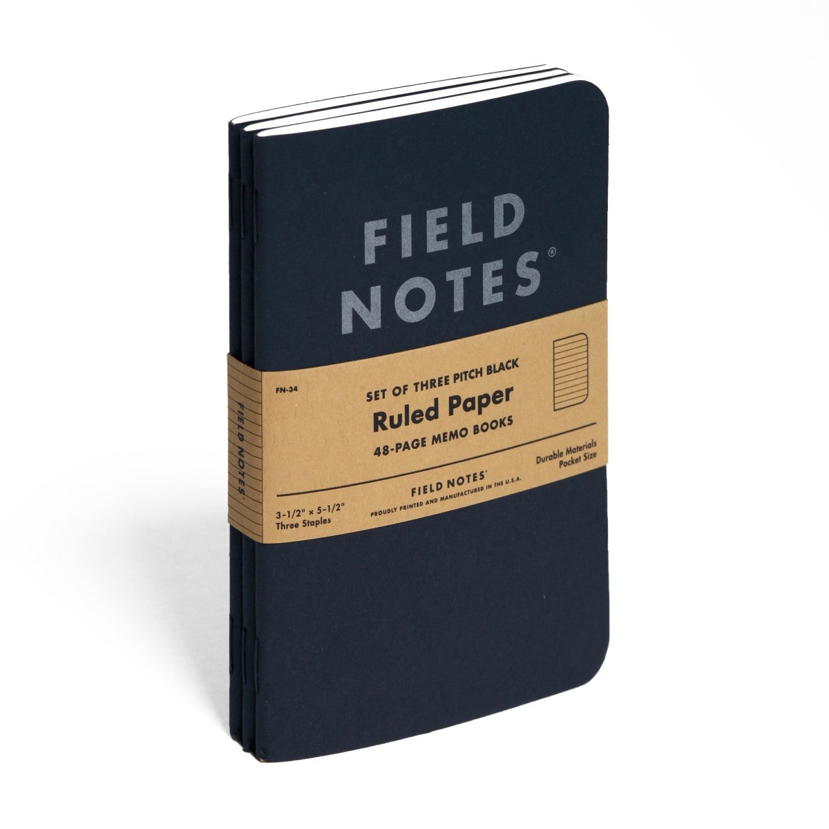Field Notes Pocket Notebook Set - Black, Lined
