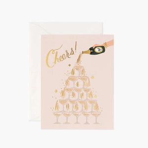 Rifle Paper Co. Greeting Card - Champagne Tower