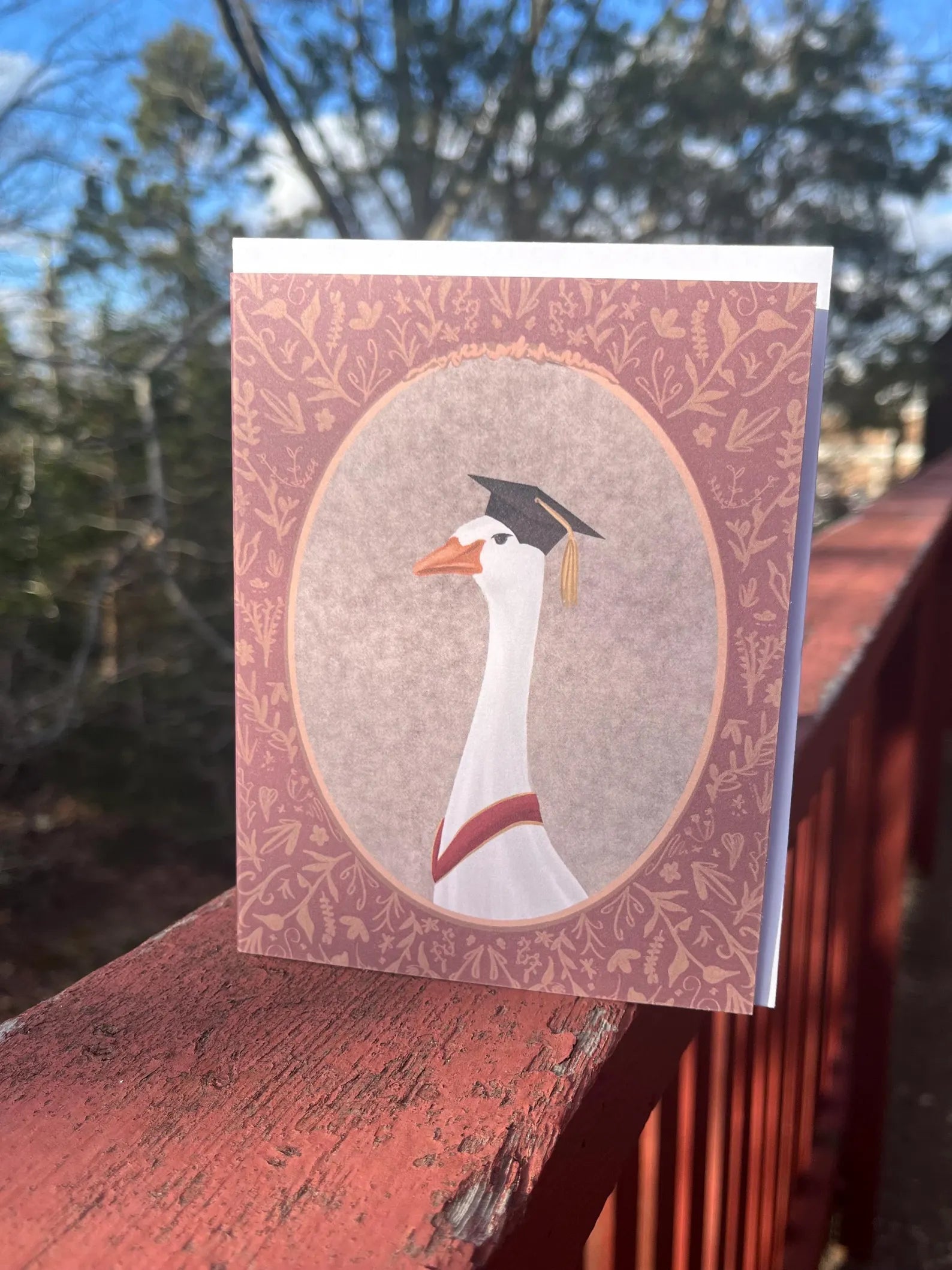 Bygone Art Project Greeting Card - Graduation Goose