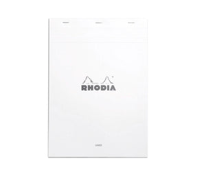 Rhodia Notepad Stapled N° 18 Lined - White