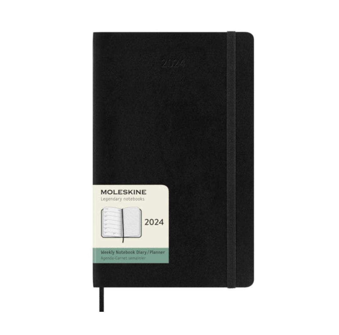 Moleskine 2024 Pocket Weekly Planner - Black, Soft Cover