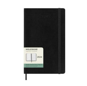 Moleskine 2024 Pocket Weekly Planner - Black, Hard Cover