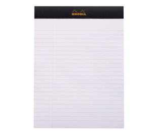 Rhodia Notepad Stapled N° 18 Lined/Margin - Black