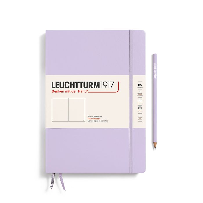 LEUCHTTURM1917 Notebook Composition Hardcover - Lilac, Plain