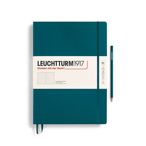 LEUCHTTURM1917 Notebook Master Hardcover - Pacific Green, Dotted