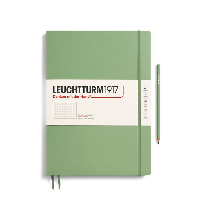 LEUCHTTURM1917 Notebook Master Slim Hardcover - Sage, Dotted