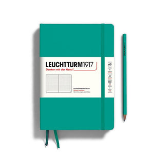 LEUCHTTURM1917 Notebook Medium Hard Cover - Emerald, Dotted
