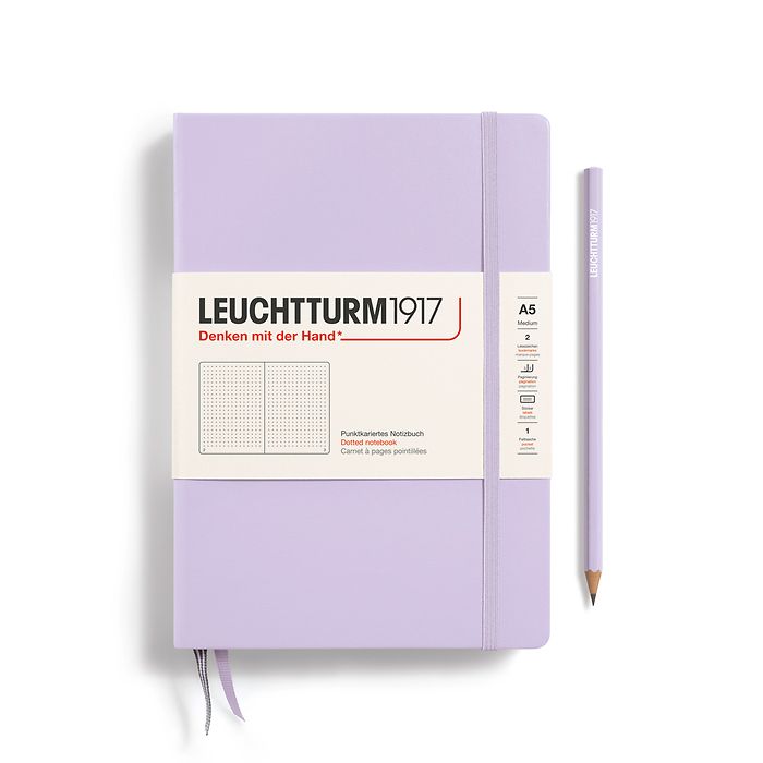 LEUCHTTURM1917 Notebook Medium Hard Cover - Lilac, Dotted