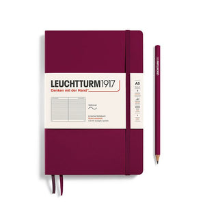 LEUCHTTURM1917 Notebook Medium Soft Cover - Port Red, Ruled
