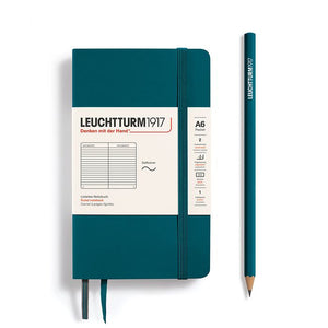LEUCHTTURM1917 Notebook Pocket Soft Cover - Pacific Green, Ruled