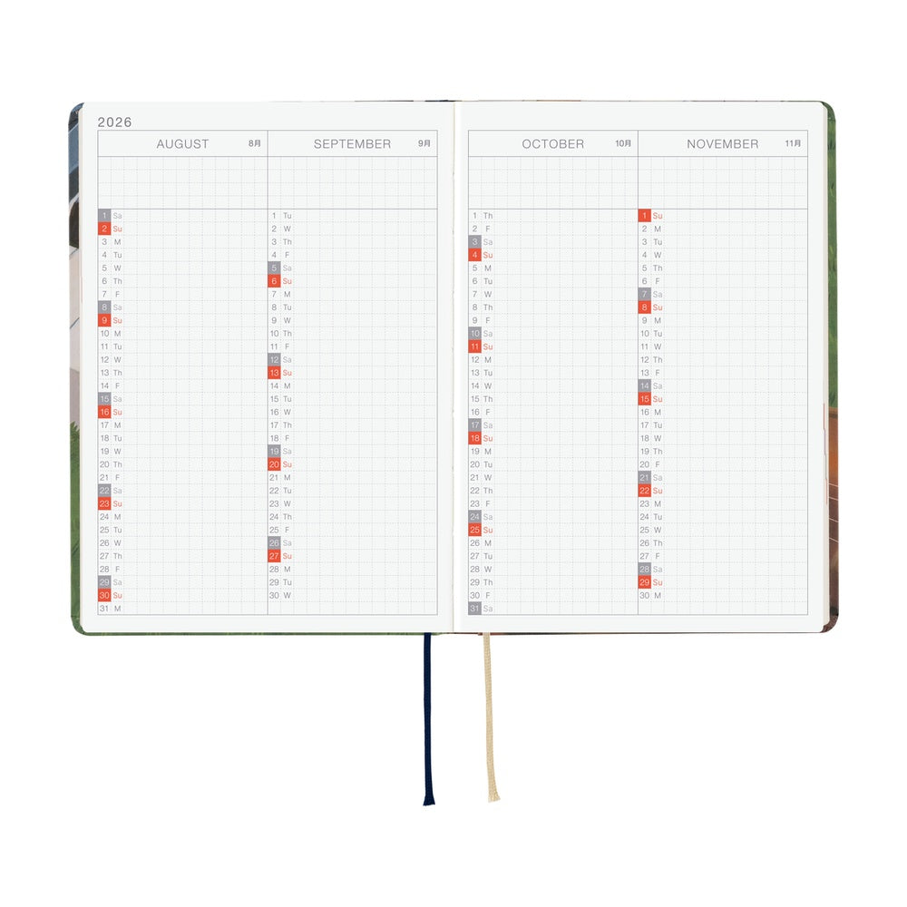 Hobonichi Techo HON 2026 A6 Planner - Hiroko Kubota: Waiting on the Chord