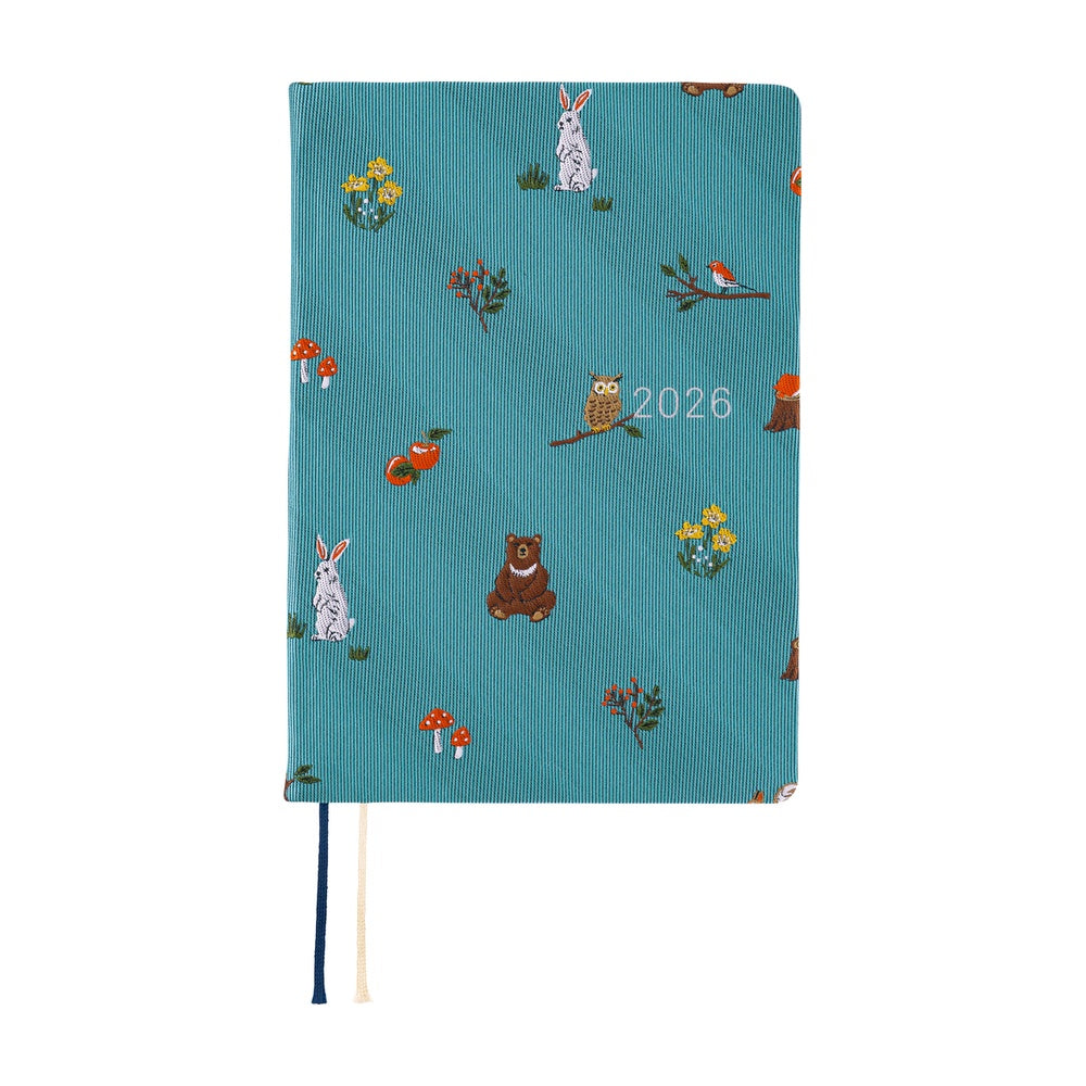Hobonichi Techo HON 2026 A6 Planner - Bow & Tie: In The Forest