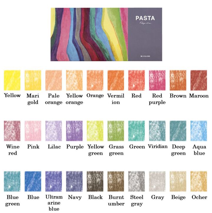 Kokuyo PASTA Highlighter Markers - 30 Colours