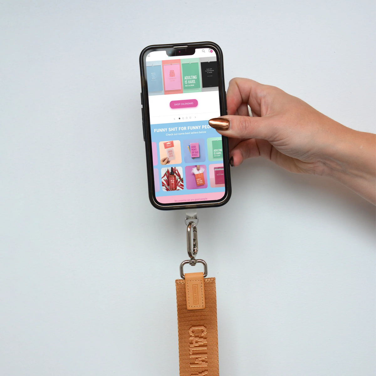 Wristlet Keychain - Whatever – Duly Noted Stationery